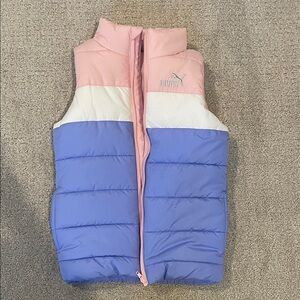 Puma Pastel Pink and Blue Puffer Vest